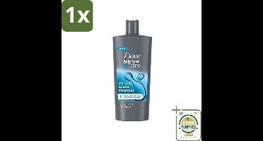 1 x Dove Men+Care - Clean Comfort - 3-in-1 Douchegel - Hydraterend- 700 ml- Douchegel Voor Mannen - Hydraterend Douchegel - 3-in-1 Douchegel - Douchegel Voor Lichaam En Haar - Douchegel Voor Gezicht