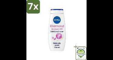 7 x Nivea - Diamond Touch Douchegel - Sensuele Leliegeur - 250 ml - Grootverpakking - NIVEA Diamond Touch - Douchegel - Diamantpoeder - Witte Aronskelk - Luxe Douchegel