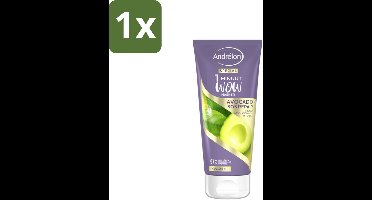 1 x Andrélon 1 Minuut Wow Masker Avocado SOS Repair 180 ml - 1 Minuut Herstel - Beschadigd Haar Herstel - Avocado Masker - Haarmasker - Haar Herstel