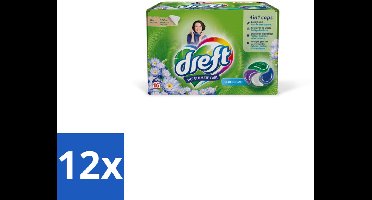 12 x Dreft - Wasmiddelcapsules - Blue Dreams - Frisse geurboost - 16 Wasbeurten - Wascapsules - Plasticvrije Verpakking - Wasmiddel - Wascapsules Dreft - Wasmiddel Capsules