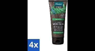 4 x Kneipp - Douchegel - Men - Nature Feeling - 2-in-1 - 200 ml - Douchegel - Mannen - Natuurlijke Verzorging - Dennenolie - Buffelgras