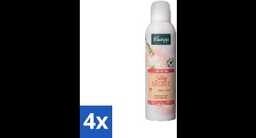4 x Kneipp - Douche schuim - Silky Secret - Zijdeboombloesem - 200 ml - Douche Foam - Zacht Schuim - Verzorgende Douche - Bloemen Geur - Melk Proteïnen