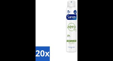 Sanex - Deodorant Spray - Zero% Normal Skin - Zonder Toevoegingen - 200 ml - Bulkverpakking - 20 stuks