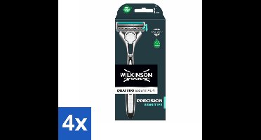 4 x Wilkinson - Navulmesjes - Quattro Scheermes Essential 4 - Efficiënt - 4 mesjes - Scheermes - Scheermes Quattro - Scheermes Voor Mannen - Glad Scheerresultaat - Comfortabel Scheren