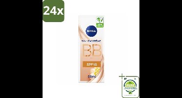 NIVEA - Essentials BB Crème Medium - BB Crème - SPF 15 - Hydrateert & Camoufleert - 50 ml - Voordeelverpakking - 24 stuks - BB crème - Dagcrème