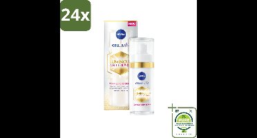 NIVEA - Gezichtsserum - CELLular LUMINOUS630 Tegen Vlekken - Tegen pigmentvlekken - Voor alle huidtypen - Met Hyaluron & Vitamine E - 30 ml - Voordeelverpakking - 24 stuks - Pigmentvlekken - Anti-aging