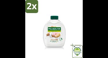 Palmolive - Amandelmelk - Handzeep Navulling - Zacht & Hydraterend - 300 ml - Voordeelverpakking - 2 stuks - Handzeep - Navulling
