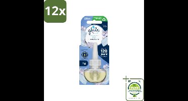 Glade - Navulling Elektrische Olie - Pure Clean Linen - Zonder Houder - Voordeelverpakking - 12 stuks - Geur - Luchtverfrissers