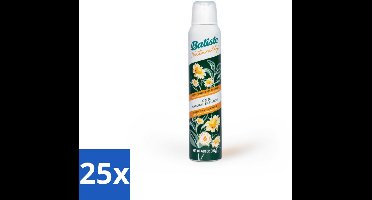 25 x Batiste - Naturally Green Tea & Chamomile - Droogshampoo - 100% Natuurlijke Extracten - Verfrist en Zuivert - 200ml - Natuurlijke Haarverzorging - Droogshampoo - Groene Thee - Kamille - Haartype