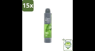 15 x Dove Men+Care Deodorant Spray - Extra Fresh - 200 ml - Grootverpakking - Deodorant - Antitranspirant - Dove Men+Care - Extra Fresh - Mannelijke Geur