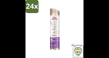 Wella – Deluxe Pure Fullness – Haarspray – 250 ml - Voordeelverpakking - 24 stuks - Glans - Hittebescherming