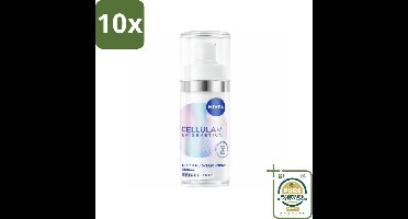 10 x NIVEA – Anti-Age Serum – Cellular Epigenetics – 30 ml - Grootverpakking - Anti-age Serum - Huidveroudering - Jeugdige Huid - Rimpels - Hyaluronzuur