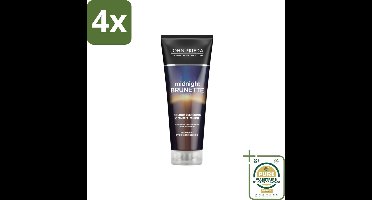 John Frieda – Conditioner – Midnight Brunette Colour Deepening – Kleurverdiepend – 250 ml - Voordeelverpakking - 4 stuks - Donkerbruin haar - Haar conditioner