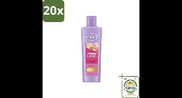 20 x Andrélon – Shampoo – Levendig Lang – 250 ml - Grootverpakking - Haarversterking - Biotine Shampoo - Lang Haar Verzorging - Haarbreuk Voorkomen - Gezond Lang Haar