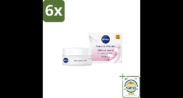 NIVEA - Essentials Dagcrème - Voedende Gezichtscrème - SPF 30 - Met Amandelolie & Sheaboter - Droge huid - 50 ml - Voordeelverpakking - 6 stuks - Droge huid - SPF 30