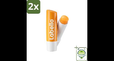 Labello – Lippenbalsem -- Mango Shine – 4,8 g - Voordeelverpakking - 2 stuks - Lippenbalsem - Mango geur