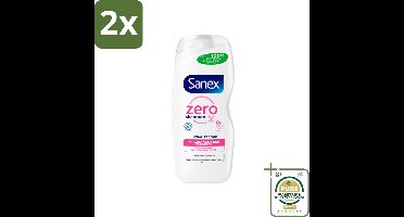 Sanex - Shampoo - Zero% Normal Hair - Milde Reiniging - 250 ml - Voordeelverpakking - 2 stuks - Natuurlijke shampoo - Biologische shampoo