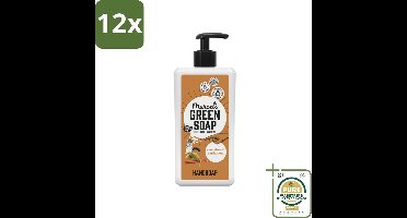 Marcel's Green Soap - Handzeep - Sandelhout & Kardemom - Voor dagelijks gebruik - 500 ml - Voordeelverpakking - 12 stuks - Kardemom - Natuurlijke zeep