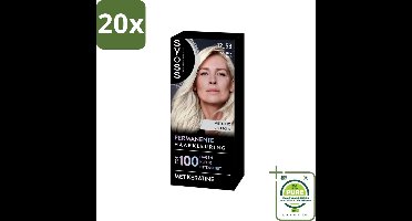 20 x SYOSS - Coloration 12-53 Platinum Pearl - Haarverf - Grijsdekking - Vermindert Haarbreuk - Grootverpakking - Permanente Haarkleur - Haarkleur Grijsdekking - Haarkleur SYOSS - Professionele Haarkleur - Haarkleur 100 Dagen