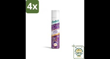 Batiste - Extra Volume - Droogshampoo - Geeft Meer Volheid - Frist Vet Haar Op - 200ml - Voordeelverpakking - 4 stuks - Haar volume - Haar textuur