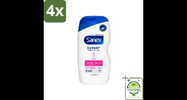 Sanex – Douchegel – Expert Skin Health Hypoallergeen – 400 ml - Voordeelverpakking - 4 stuks - Gevoelige huid - Hypoallergenisch