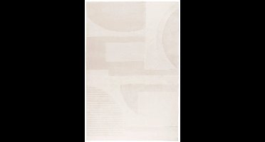 Japandi Vloerkleed | Tapijt | Bergamo | Geometrisch | Crème | 200x290 cm