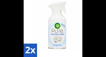 Air Wick - Spray - Zachtheid Van Katoen - Luchtverfrisser - 250 ml - Voordeelverpakking - 2 stuks