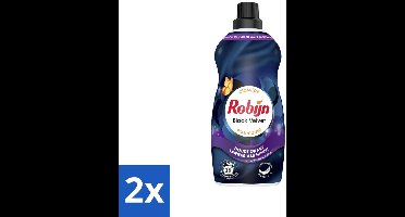 Robijn – Vloeibaar Wasmiddel – Klein & Krachtig Black Velvet – 1,19 L - Voordeelverpakking - 2 stuks