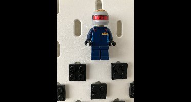 10 stuks 2x2 montageblokjes verticaal - ZWART - Passend op IKEA Skadis - Passend op LEGO