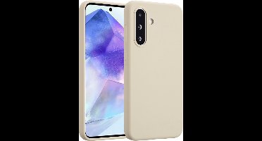 Accezz Hoesje - Geschikt voor Samsung Galaxy A56 (5G) / A36 - Liquid Silicone Backcover - Stone
