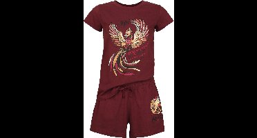 Harry Potter Order Of The Phoenix Pyjama wijnrood XL Katoen -