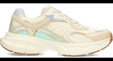 POSH by Poelman LISE Dames Sneakers - Blauw met combinatie