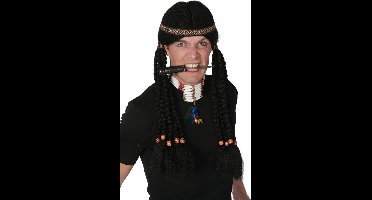 Indianenpruik met vlechten