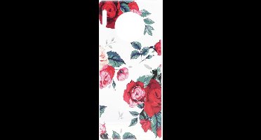 Shop4 - Geschikt voor Huawei Mate 30 Pro Hoesje - Zachte Back Case Rozen Transparant