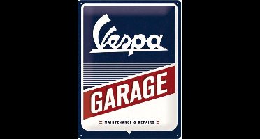 Nostalgic Art Metalen bord Vespa Garage 30x40 cm
