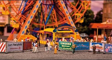 Faller - Kermis-dranghekken en borden, 720 mm - modelbouwsets, hobbybouwspeelgoed voor kinderen, modelverf en accessoires