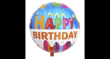 Folieballon ‘Happy Birthday’ Multicolor -  45 Centimeter