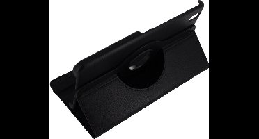 Samsung Standcase Roteerbaar Leder Zwart