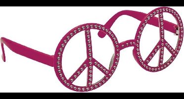 Rubie's Bril Peace Unisex Roze One Size