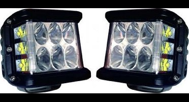 KUBO LED SET- LED- werklamp - 2 stuks - schijnwerper - 45 watt