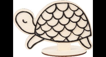 Figuur om te decoreren, schildpad, H: 10 cm, 1 stuk