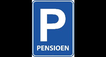 Pensioen Parkeerbord Deurbord