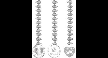 Haza Original Rotorspiralen "ja Ik Wil" 3 Stuks Zilver