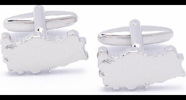 Manchetknopen - Turkije Kaart Outline