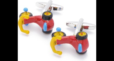 Manchetknopen - Driewieler Fiets Rood Blauw Geel