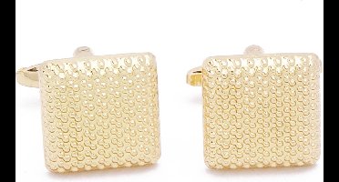 Manchetknopen - Goud Vierkant Effen Kleur