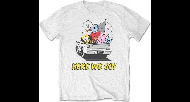 BT21 - Here We Go Heren T-shirt - L - Wit