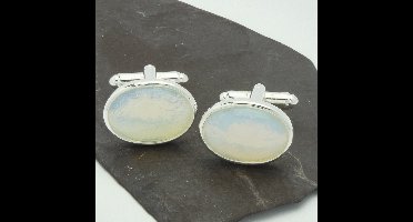 Manchetknopen - Edelsteen Ovaal Opalite