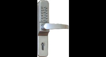 Codeslot - Mauer - Mauer 5001 Mechanisch Met Deurklink - PC72 - Links/Rechts - Mat Verchroomd