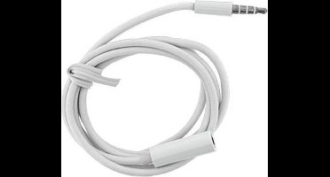 Xccess AUX 3.5mm naar AUX 3.5mm Verlengkabel 1 Meter - Wit